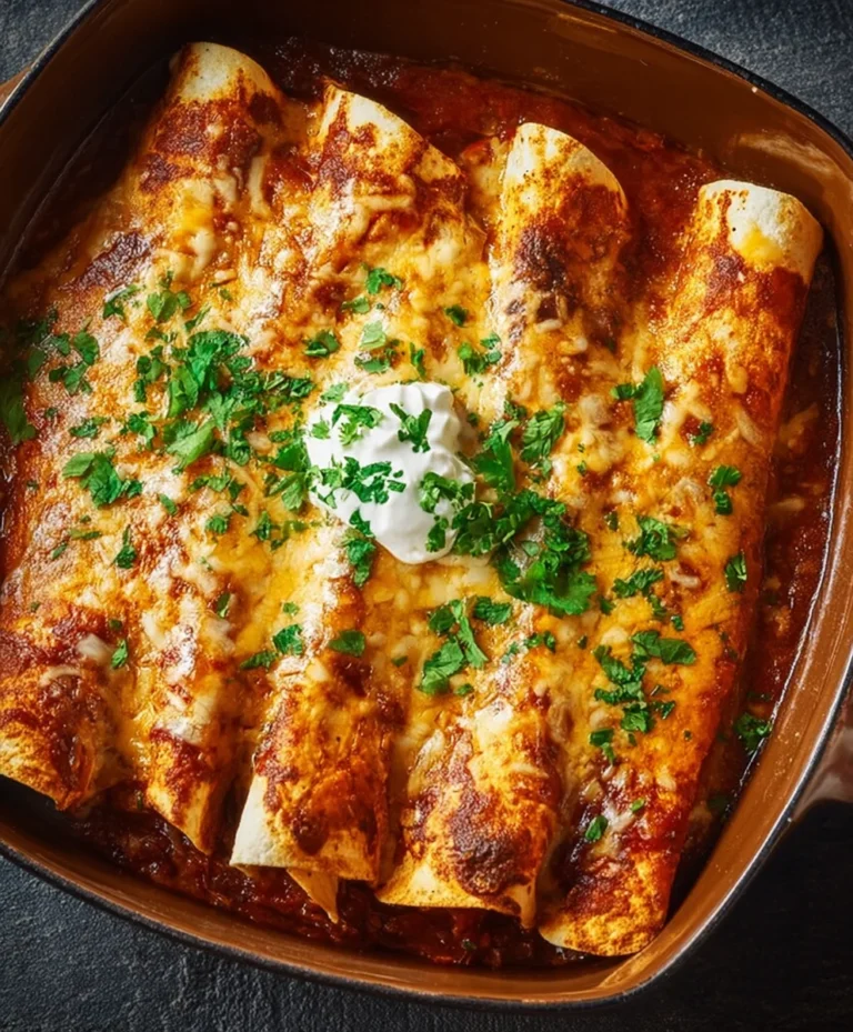 Easy Chicken Enchiladas- Delicious & Flavorful Recipe