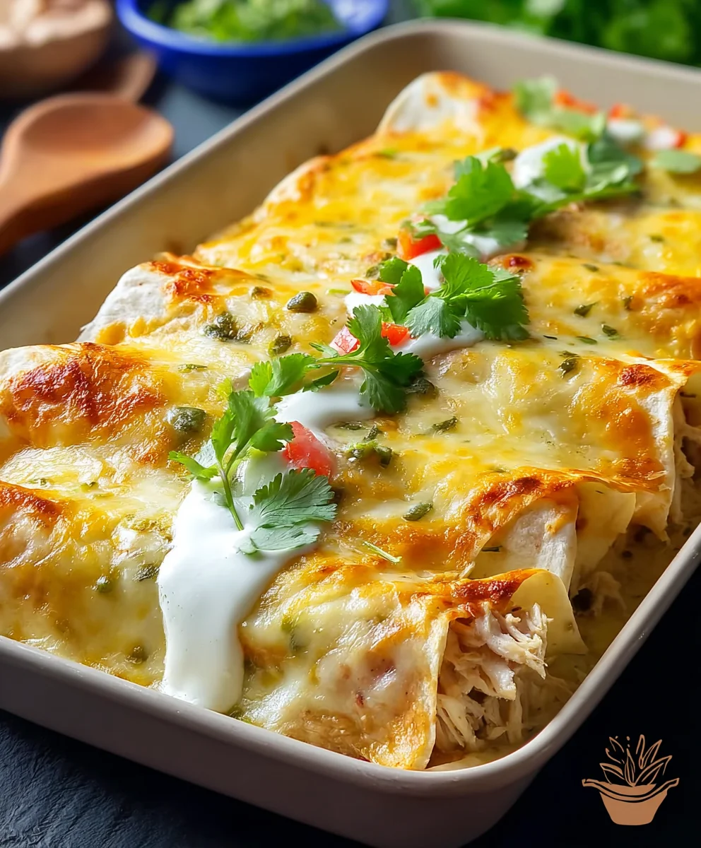 Creamy Chicken Enchiladas - Easy White Sauce Recipe