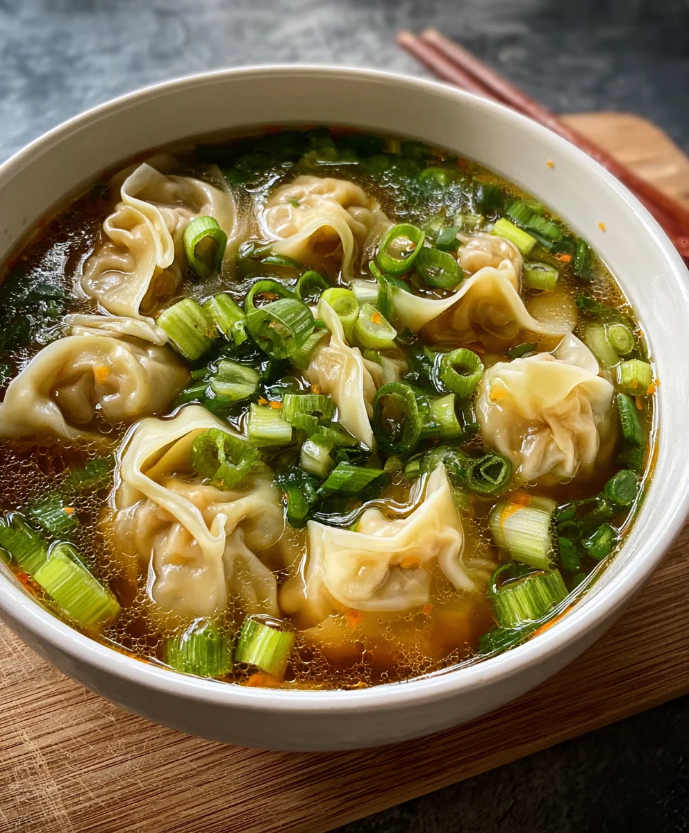 Easy Wonton Soup Recipe - Flavorful & Comforting