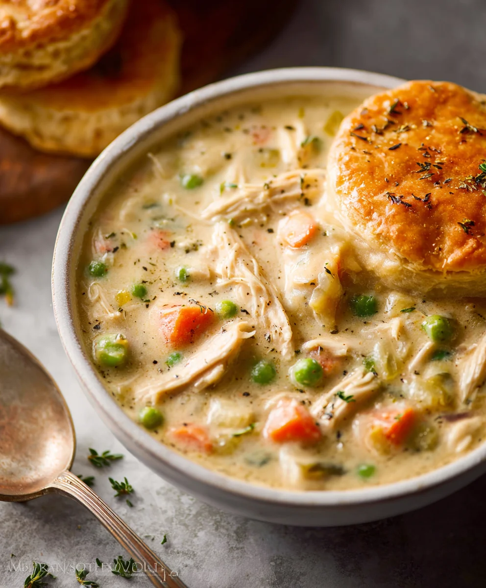 Easy Chicken Pot Pie Soup Recipe-Comfort Food
