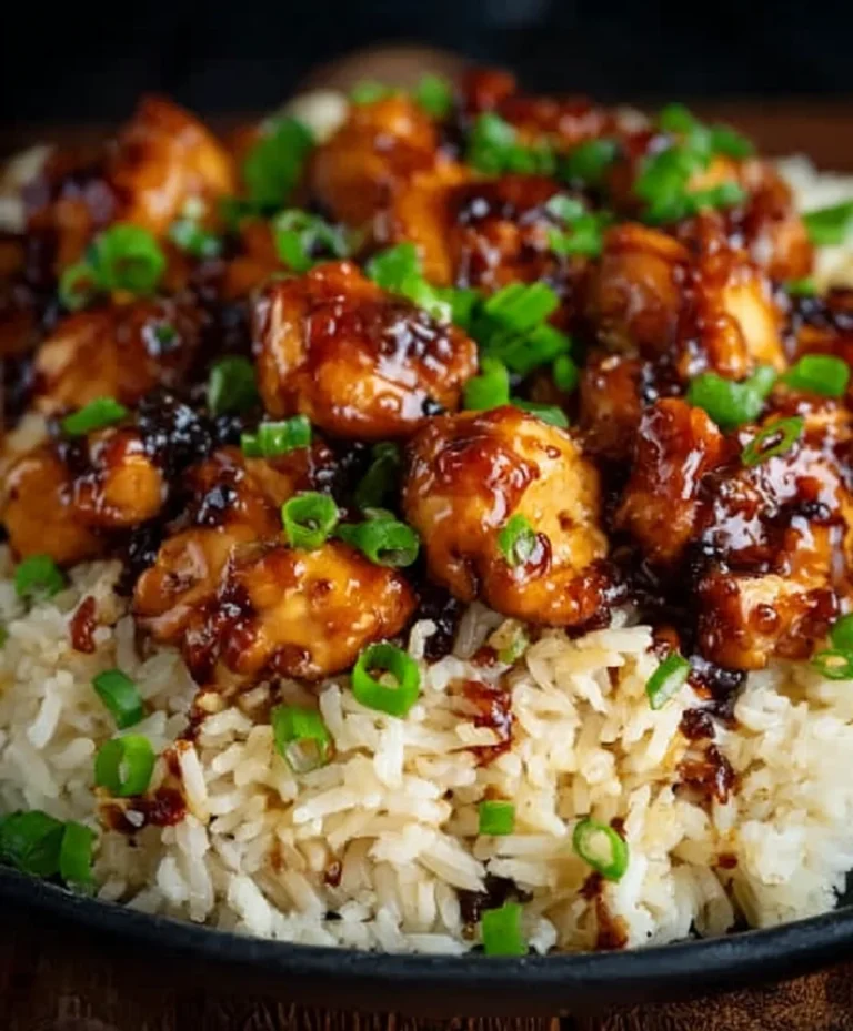 Easy Honey BBQ Chicken Rice Recipe