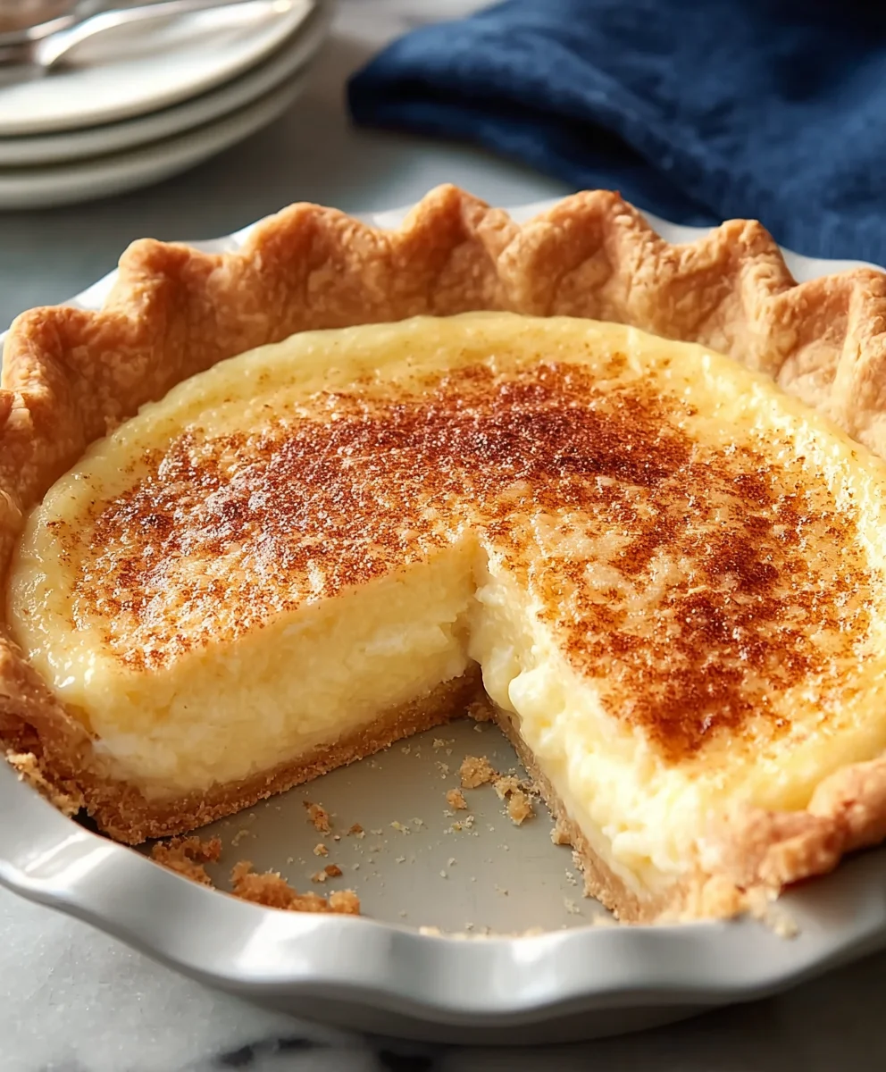 Classic Sugar Cream Pie Recipe- Easy & Delicious