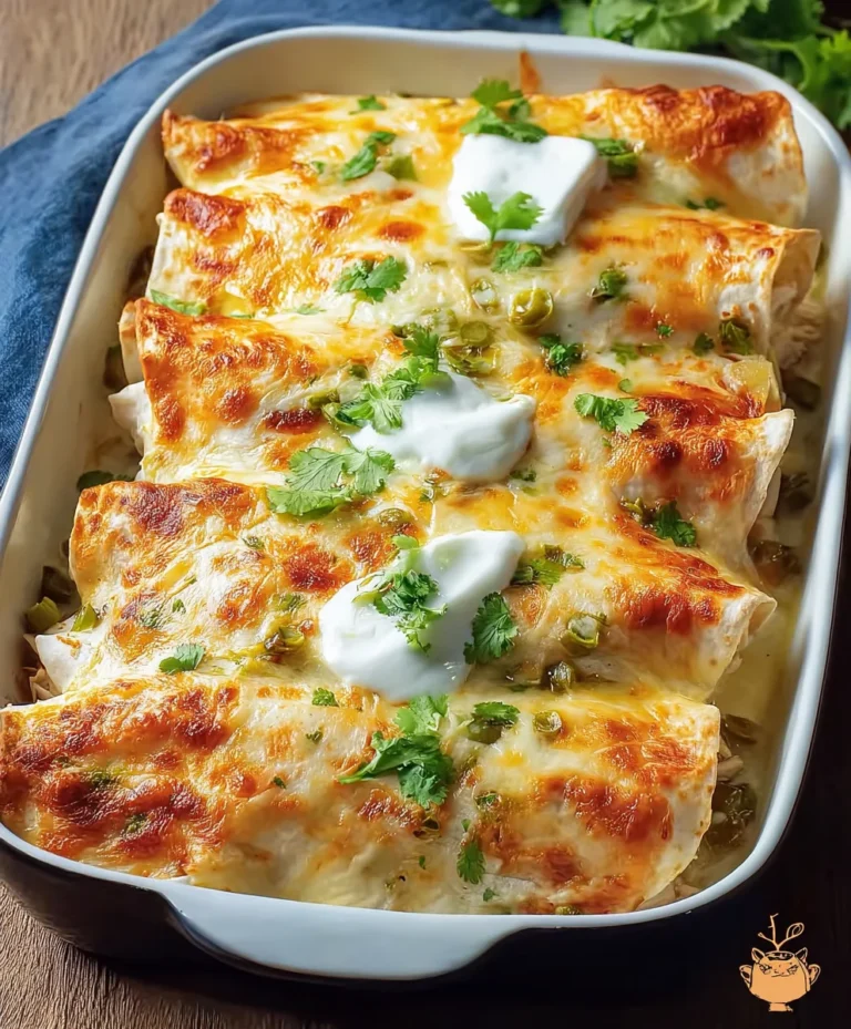 Creamy Chicken Enchiladas – Easy White Sauce Recipe