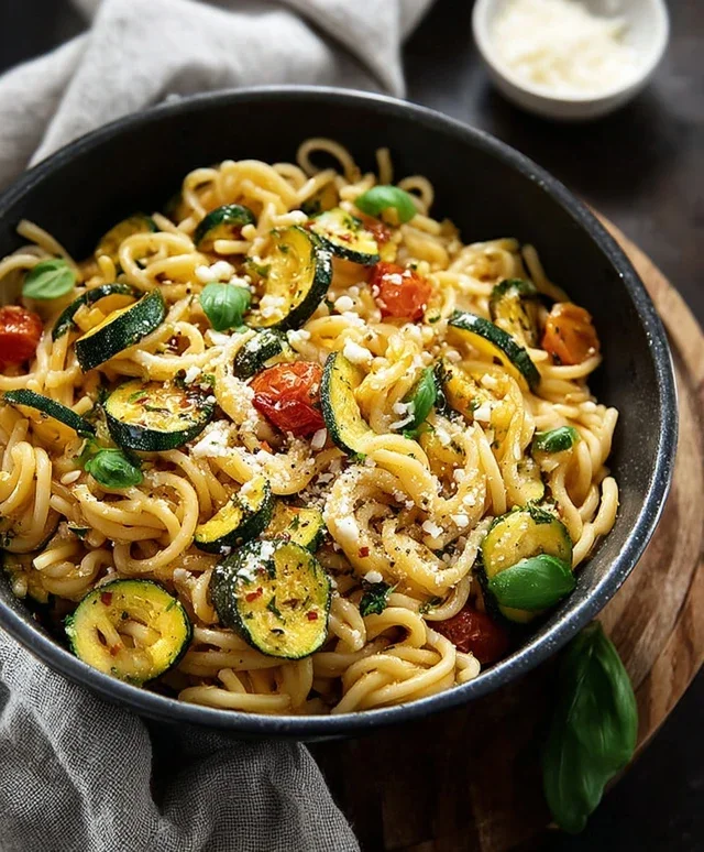 Summer Squash Pasta Skillet