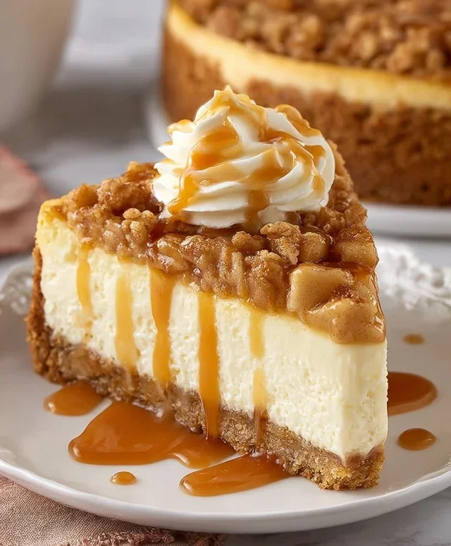 Apple Crisp Cheesecake Delight