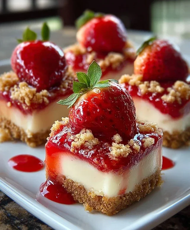 Strawberry Crunch Cheesecake Bites