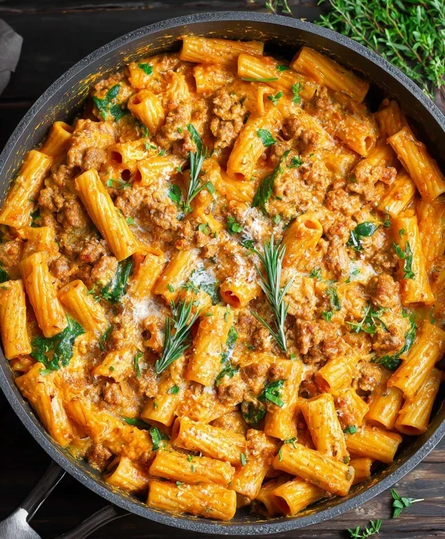 Creamy Sausage Rigatoni (One-Pan, 30-Minute Meal)