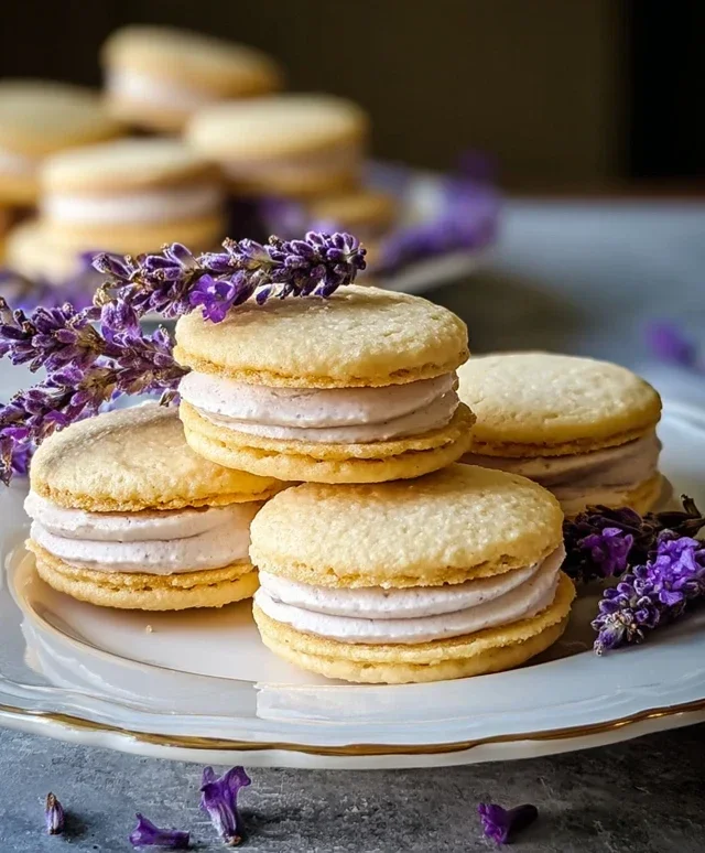 Lemon Lavender Sandwich Cookies