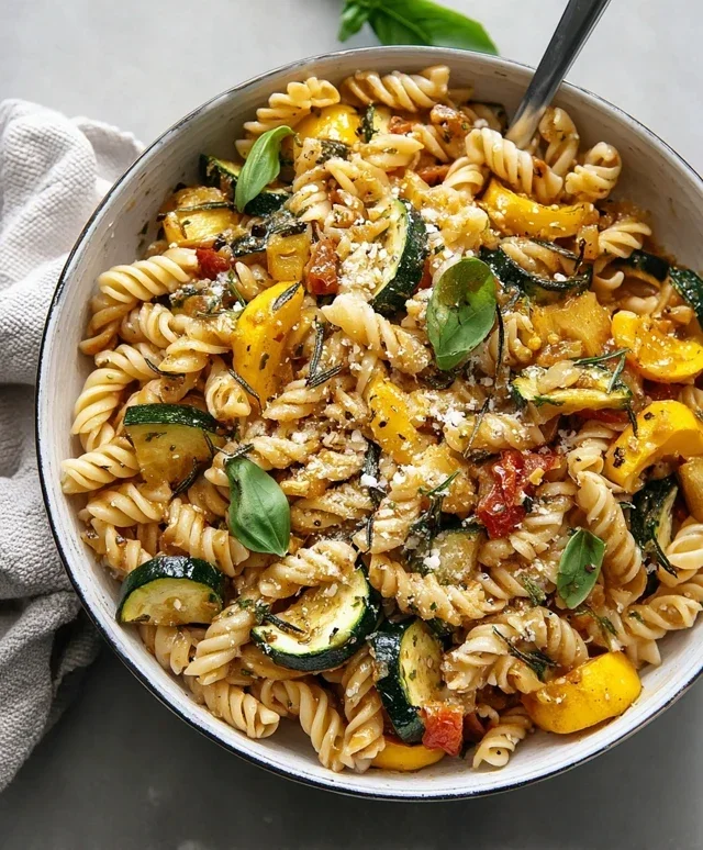 Summer Squash Pasta Skillet