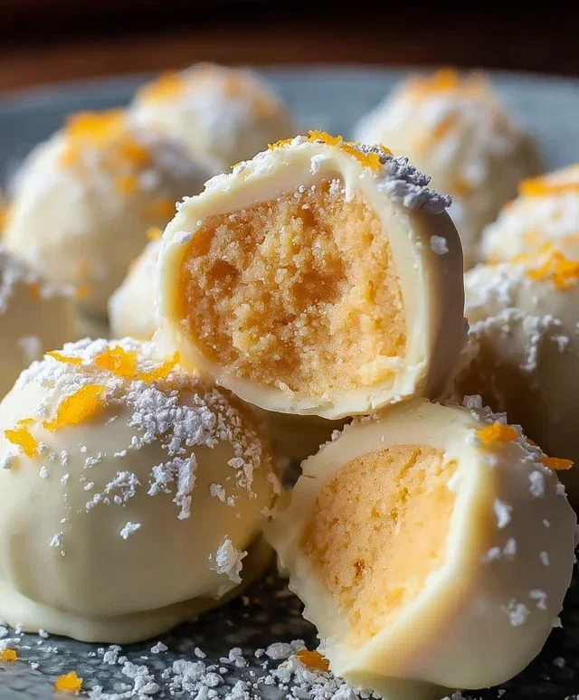 White Chocolate Orange Creamsicle Truffles