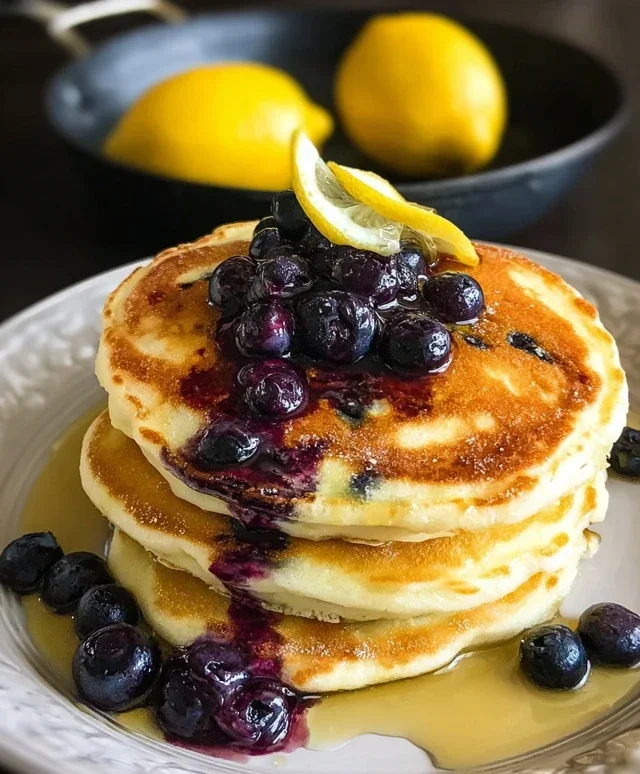 Lemon Blueberry Pancakes