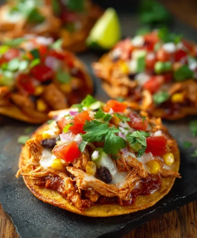 Mexican Rotisserie Chicken Tostadas