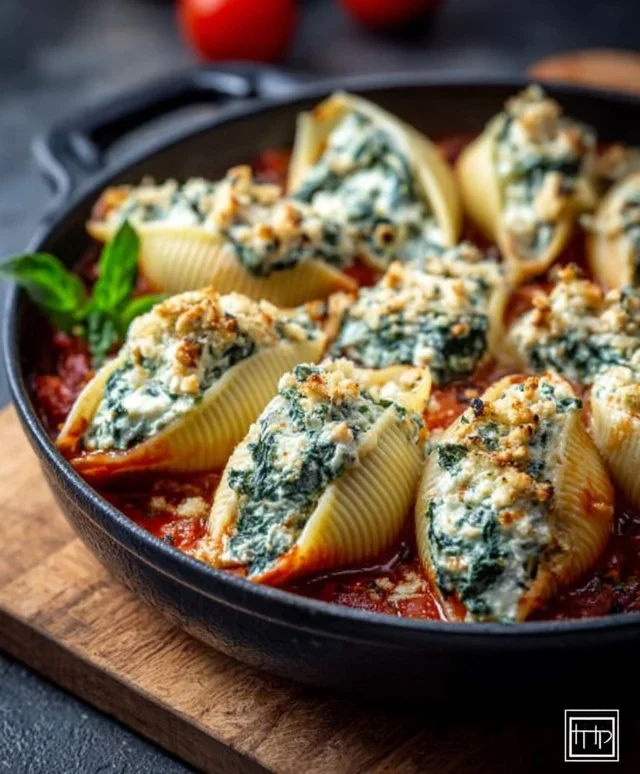 Spinach and Ricotta Stuffed Shells Recipe
