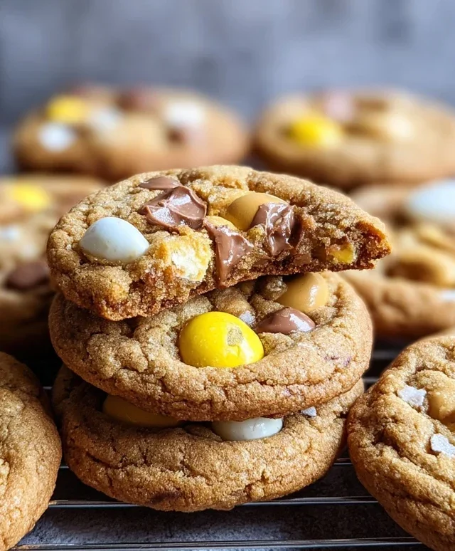 Brown Butter Cadbury Egg Cookies