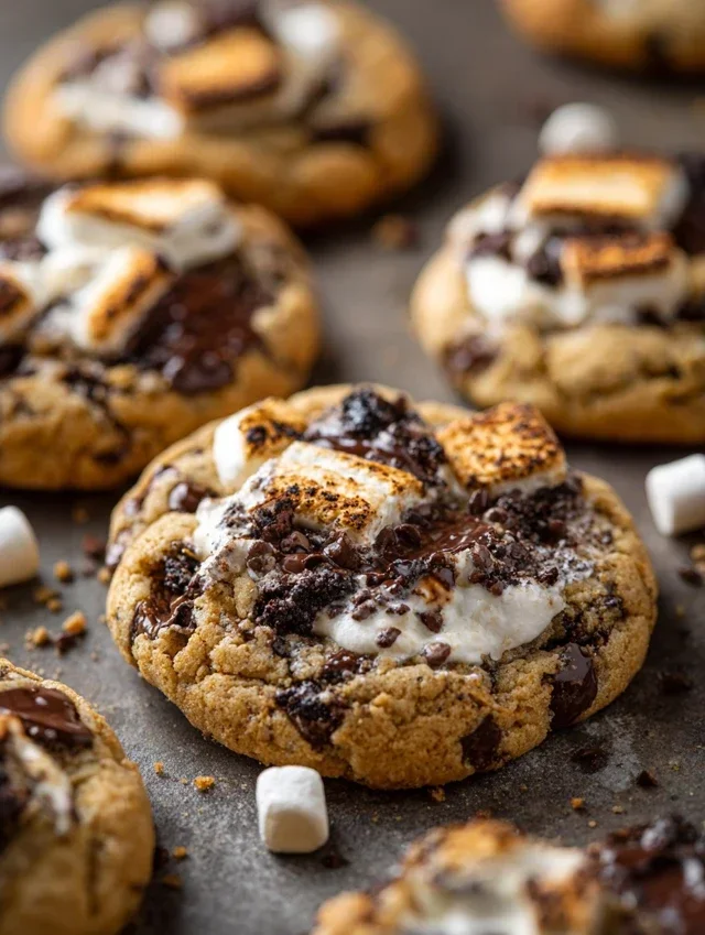 S'mores Cookies and Cream Cookies