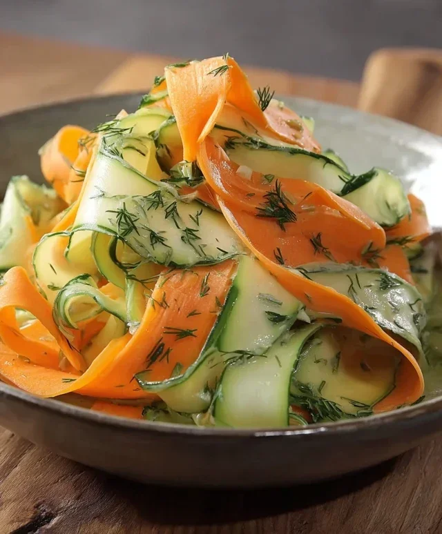 Carrot and Cucumber Ribbon Salad