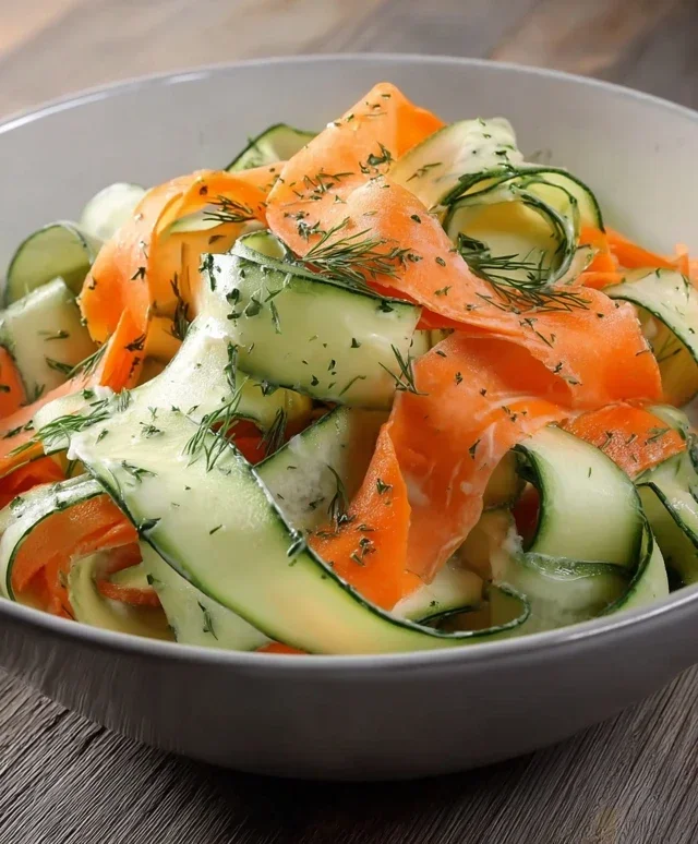 Carrot and Cucumber Ribbon Salad