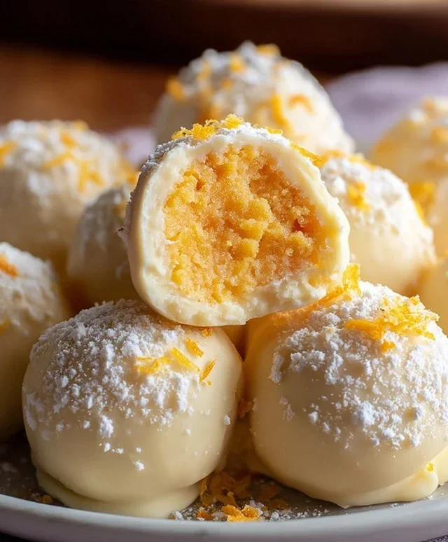 White Chocolate Orange Creamsicle Truffles