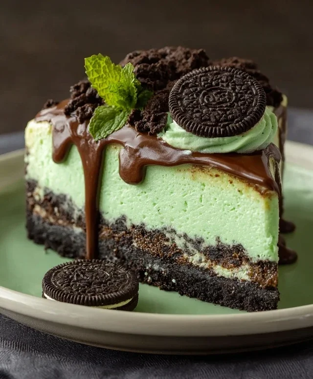 Mint Oreo Cheesecake Delight