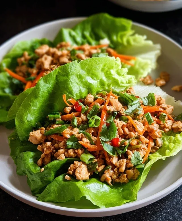 Thai Chicken Lettuce Wraps