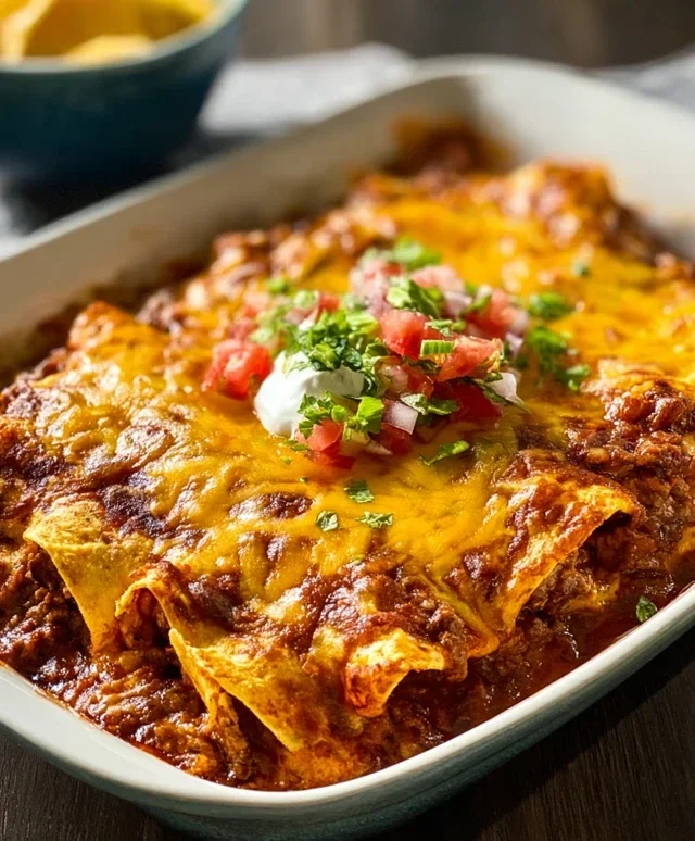 Tortilla Chip Enchiladas