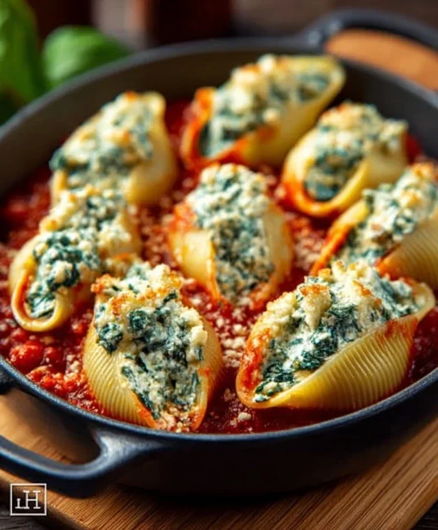 Spinach and Ricotta Stuffed Shells Recipe