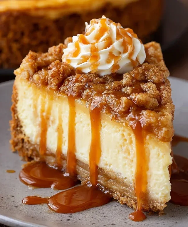 Apple Crisp Cheesecake Delight