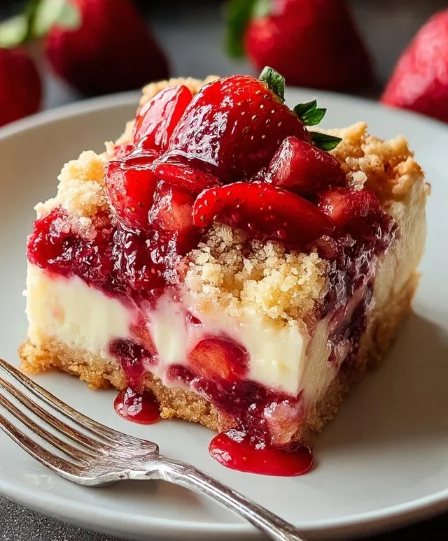 Strawberry Cheesecake Dump Cake