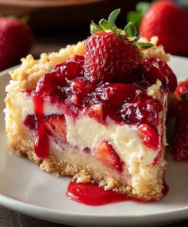 Strawberry Cheesecake Dump Cake