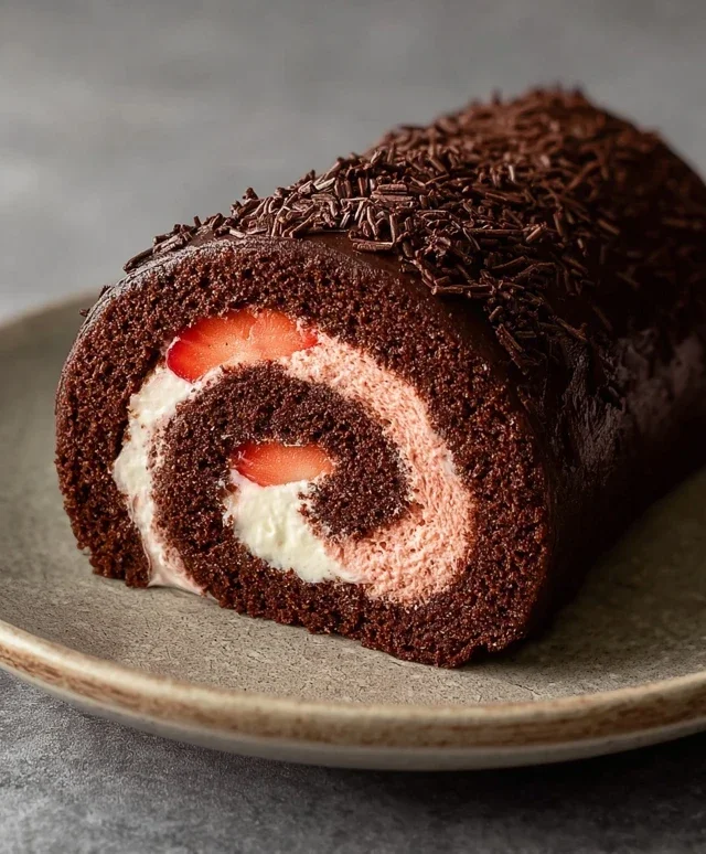 Easy Chocolate Swiss Roll