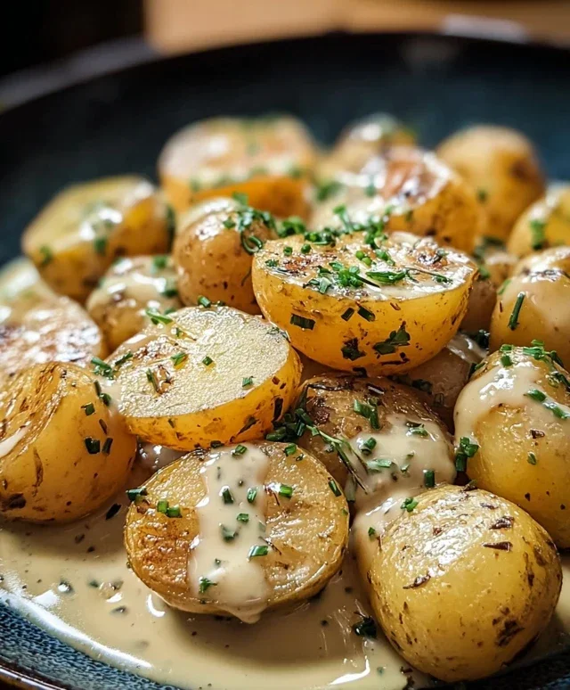 Creamy Garlic Sauce Potatoes