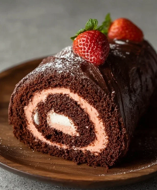 Easy Chocolate Swiss Roll