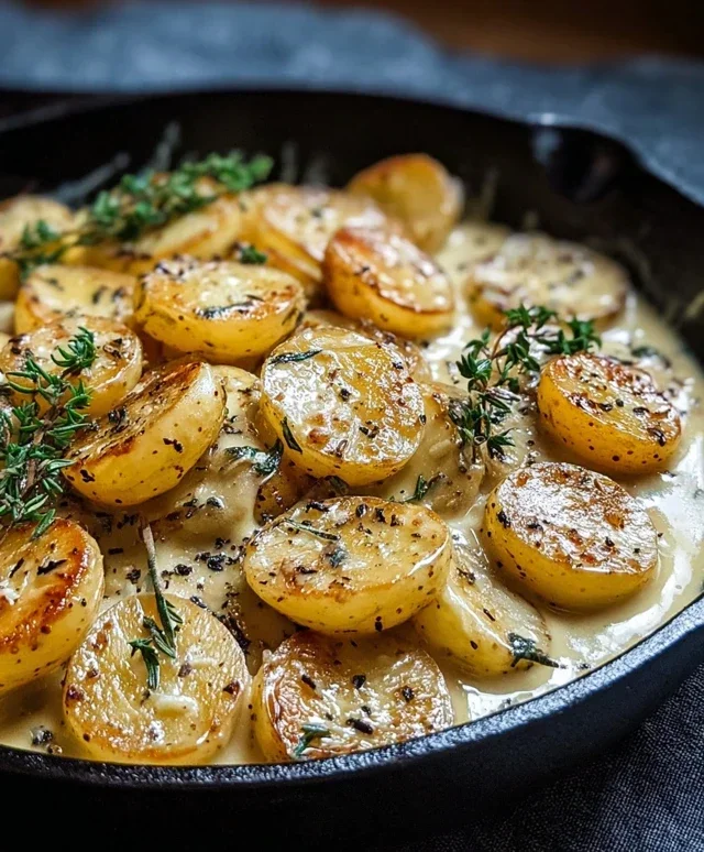 Creamy Garlic Sauce Potatoes