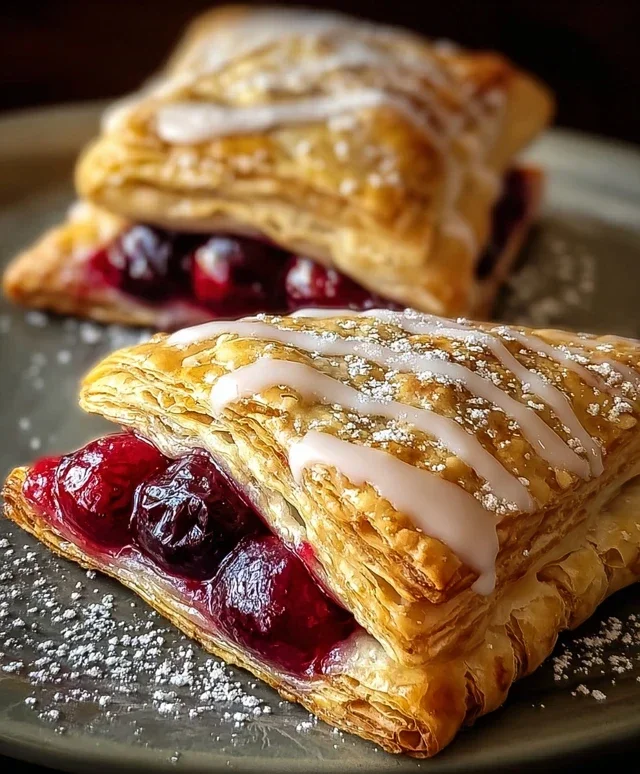 Easy Cherry Turnovers