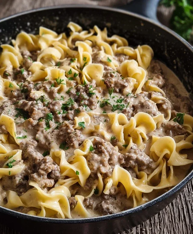 Ground Beef Stroganoff