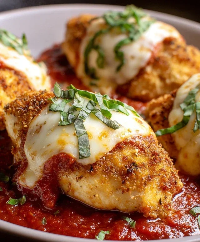 Stuffed Chicken Parmesan Dish