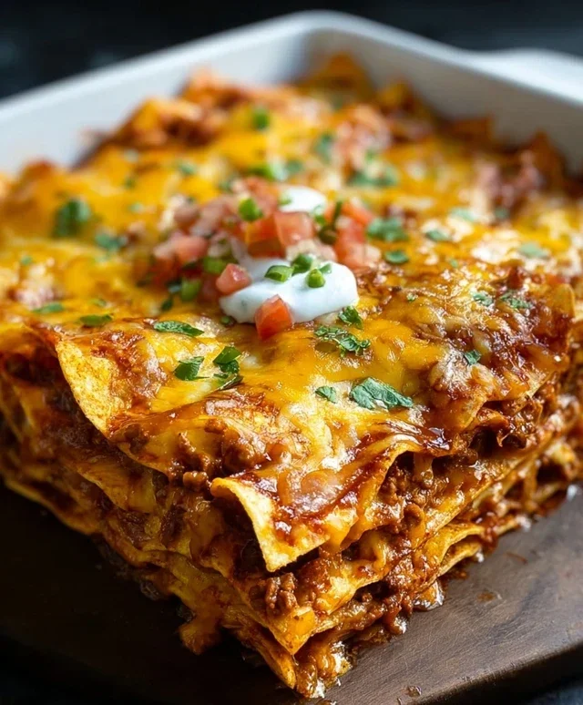 Tortilla Chip Enchiladas