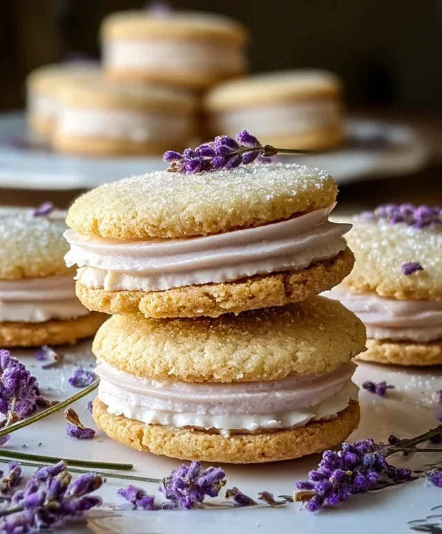 Lemon Lavender Sandwich Cookies