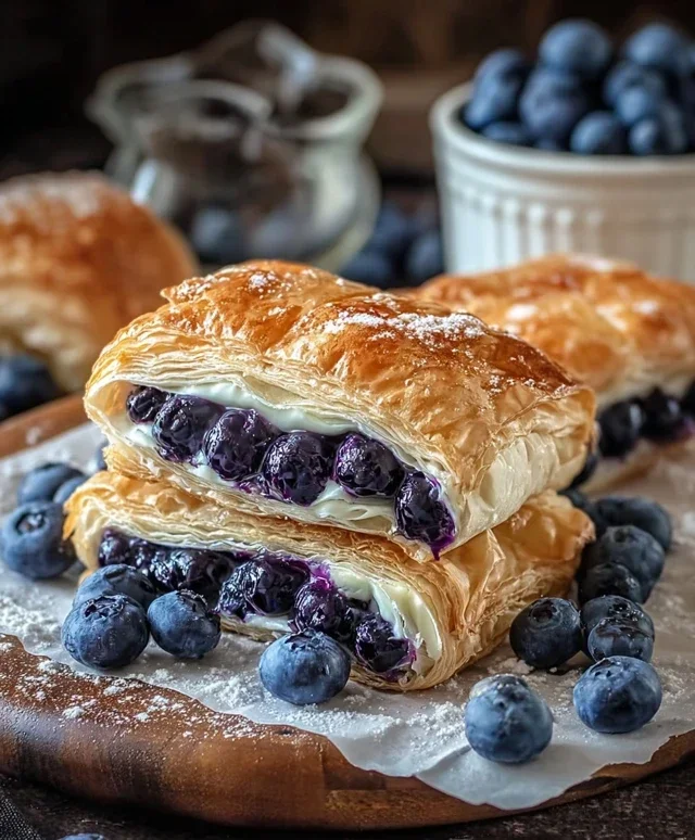 Blueberry Cream Cheese Puff Pastry