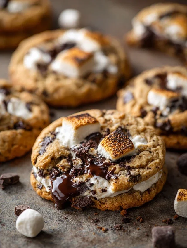S'mores Cookies and Cream Cookies