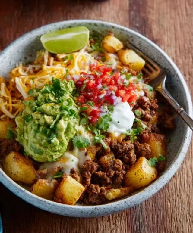 Loaded Potato Taco Bowl