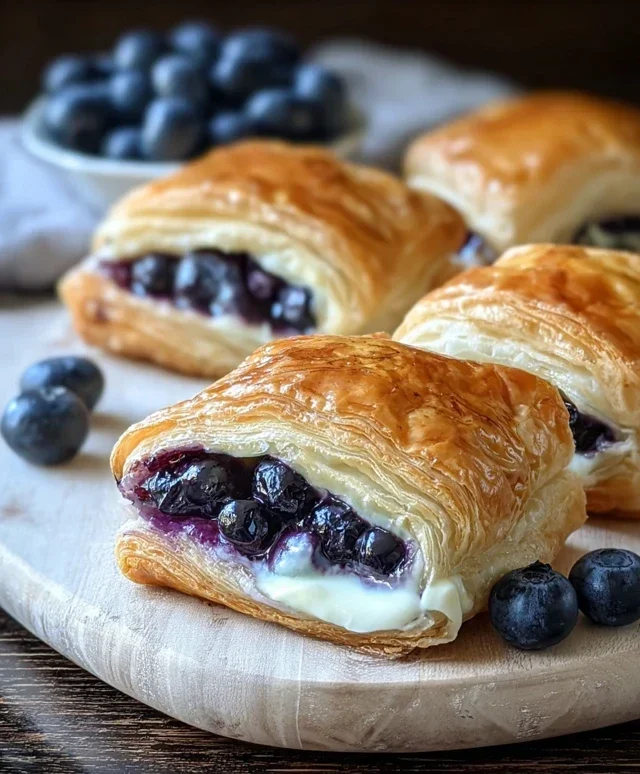 Blueberry Cream Cheese Puff Pastry