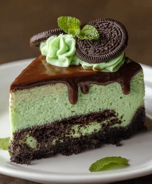 Mint Oreo Cheesecake Delight