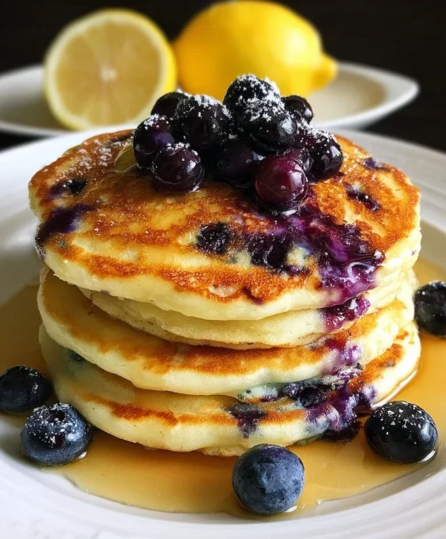 Lemon Blueberry Pancakes