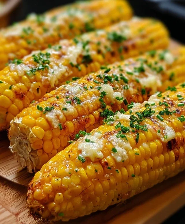 Cheesy Garlic Butter Corn on the Cob