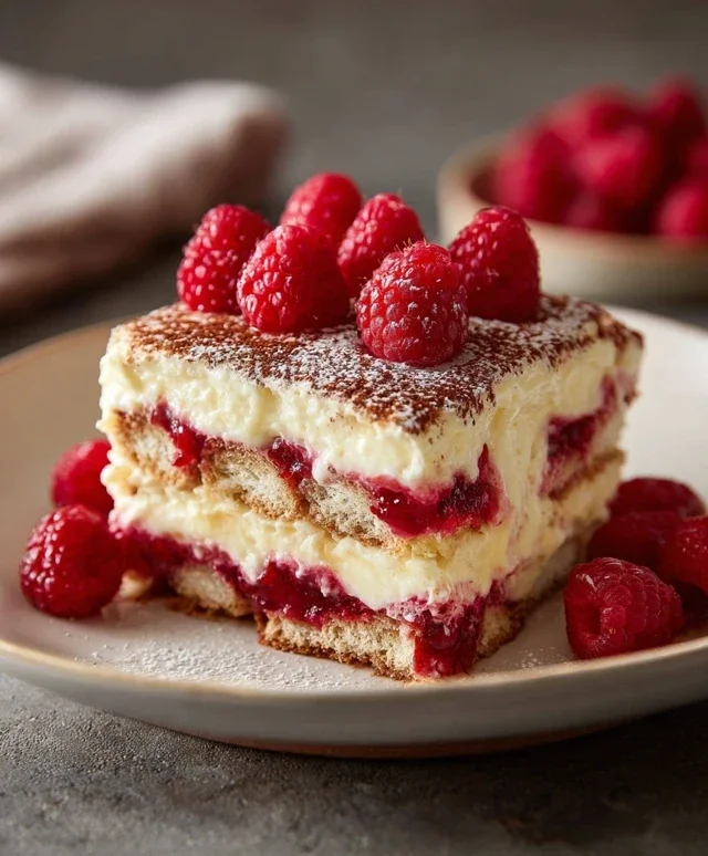 Raspberry Tiramisu