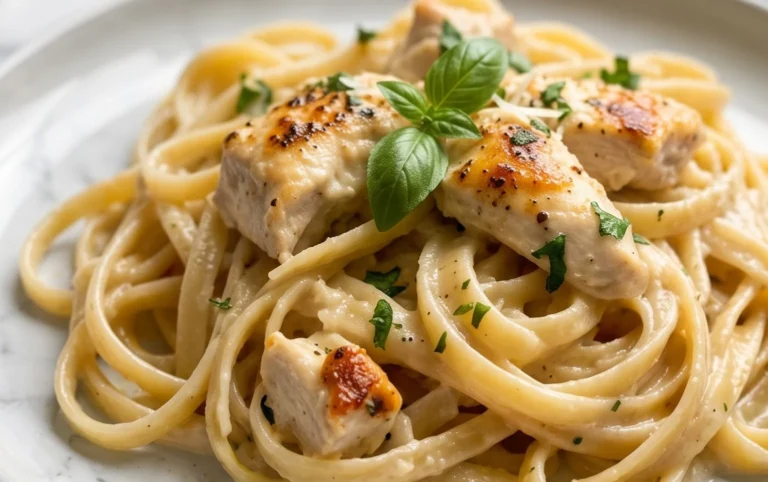 Low Calorie Chicken Alfredo