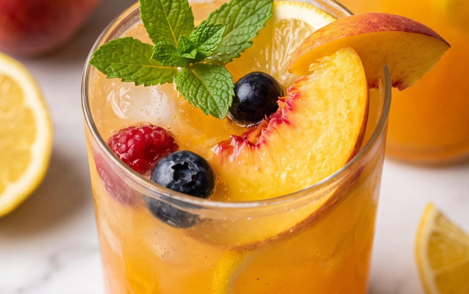 Refreshing Peach Lemonade