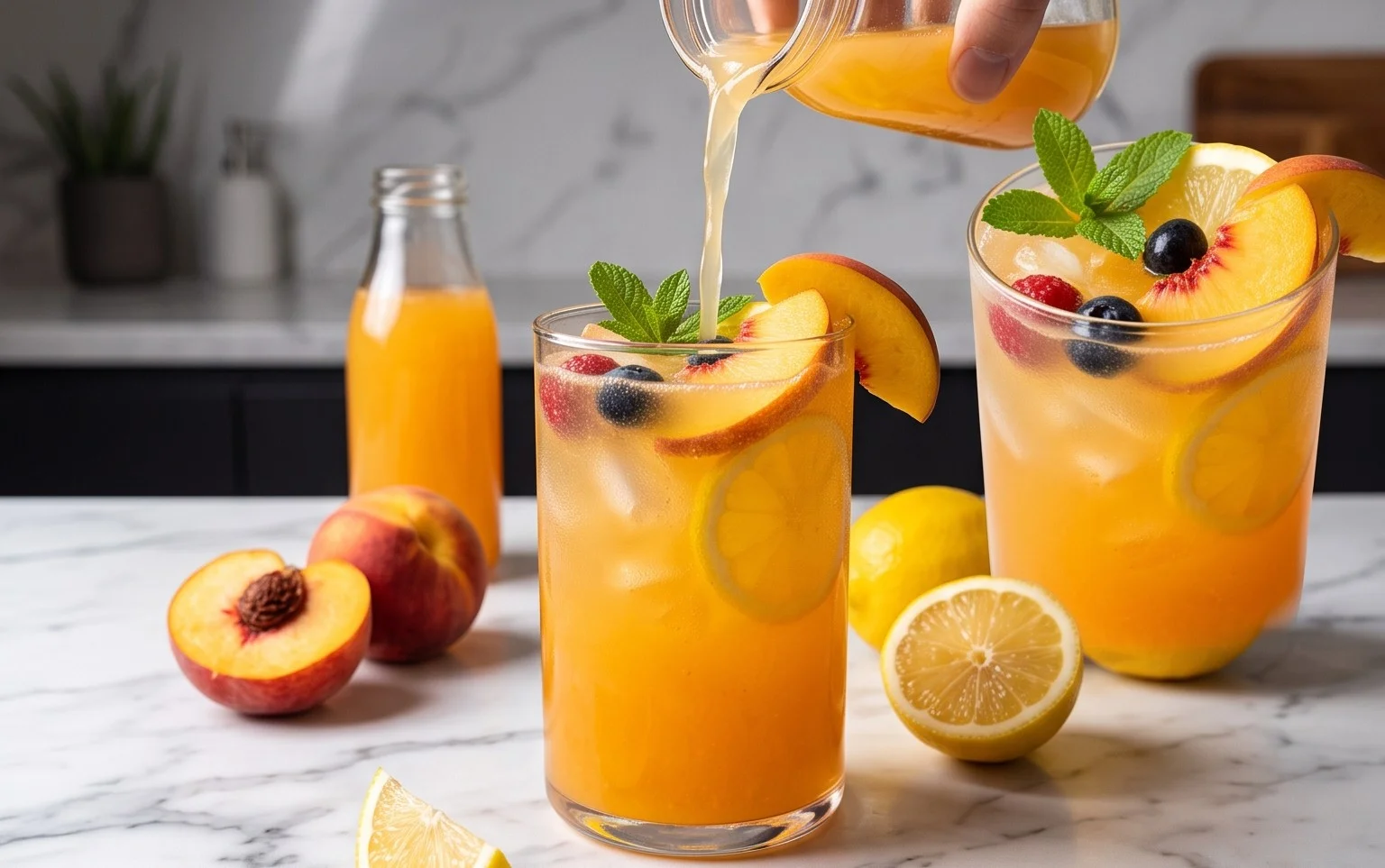 Refreshing Peach Lemonade