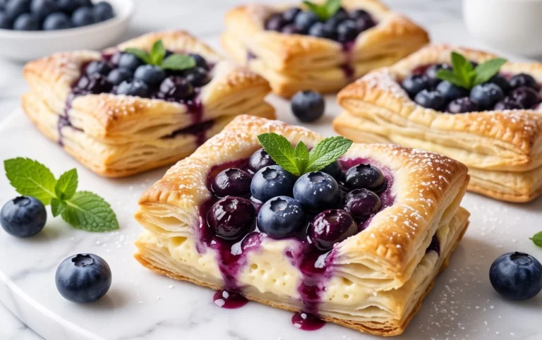 Blueberry Cream Cheese Puff Pastry